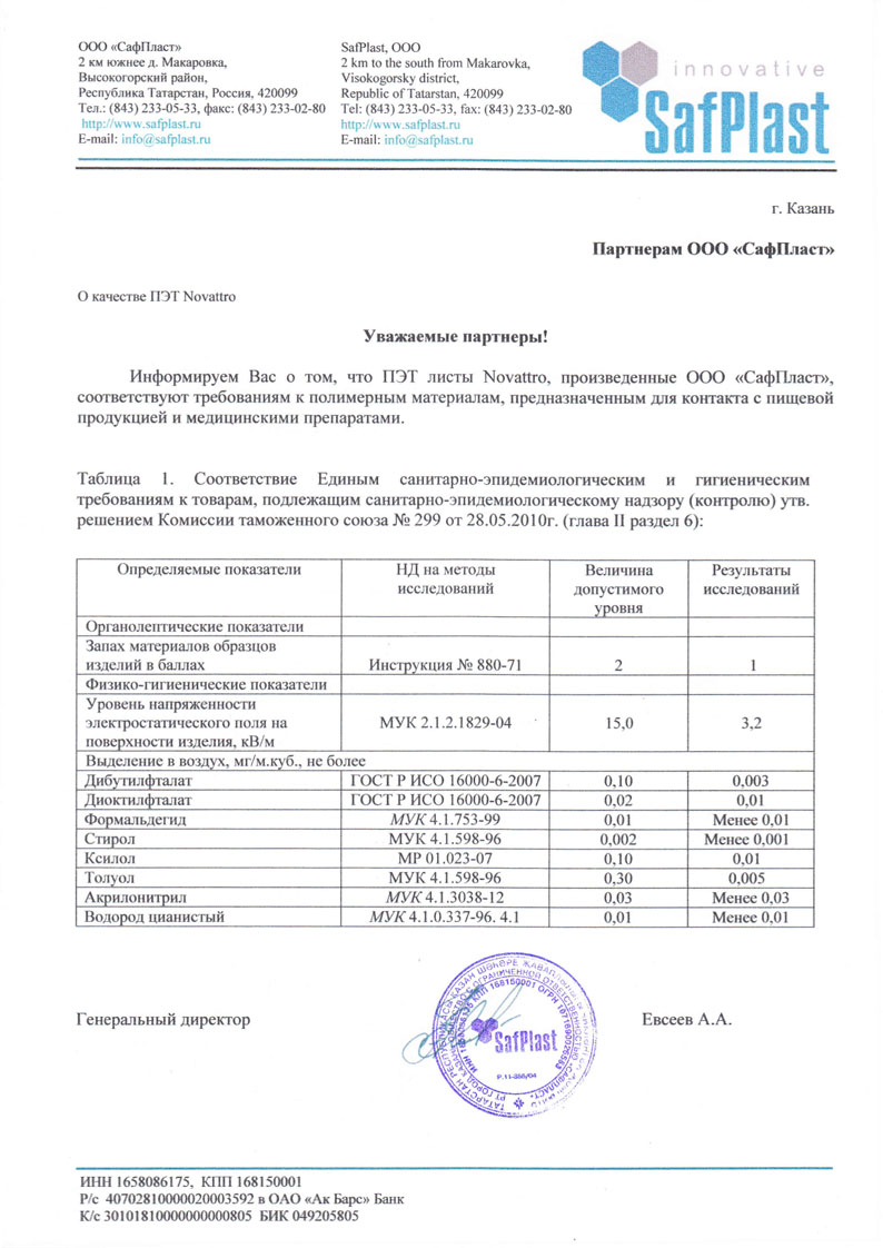 Безопасность при контакте с пищевой продукцией и медицинскими препаратами Безопасность при контакте с пищевой продукцией и медицинскими препаратами